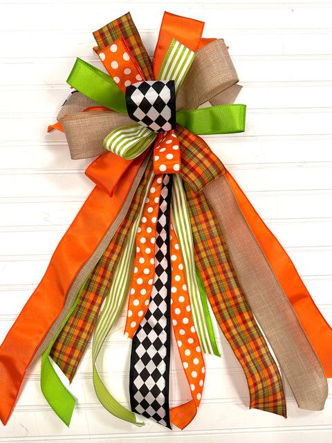 Fall-Bow-Large Streamer - FALL Traditional