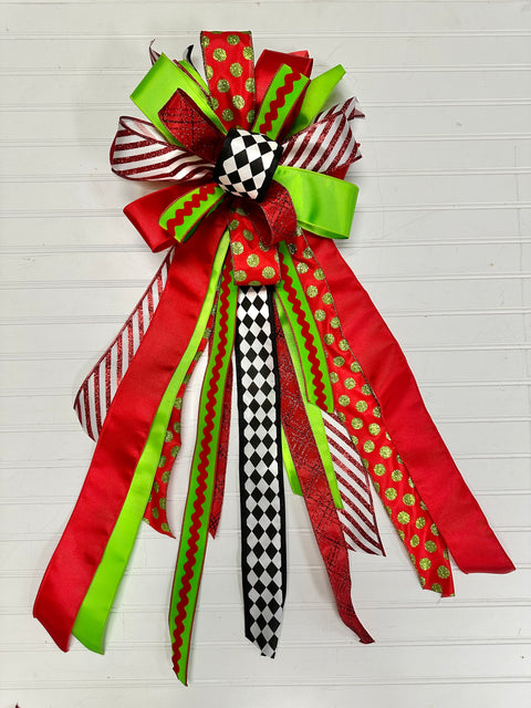 Christmas Bow - XL-Large Streamer