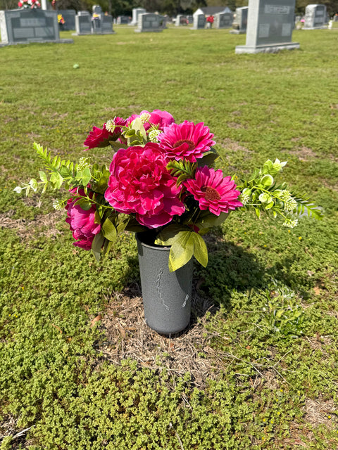 22" Peony/Sunflower/Foliage Bush x12 - Beauty
