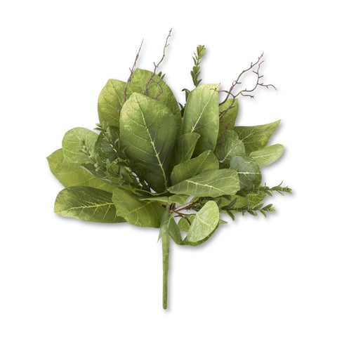 21" Magnolia Leaf Myrtle & Twig Bush - Green
