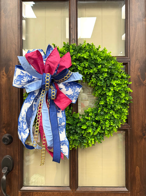 Heirloom Toile Garden Luxe Bow - BOW ONLY 🎀