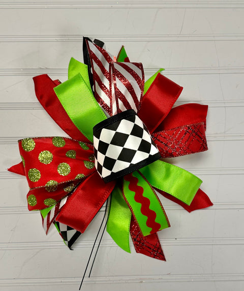 Christmas Bow-Medium Puff