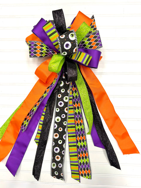 Halloween Bow-Large Streamer