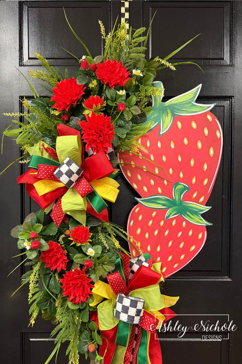 Sweet Strawberry Stack Wreath