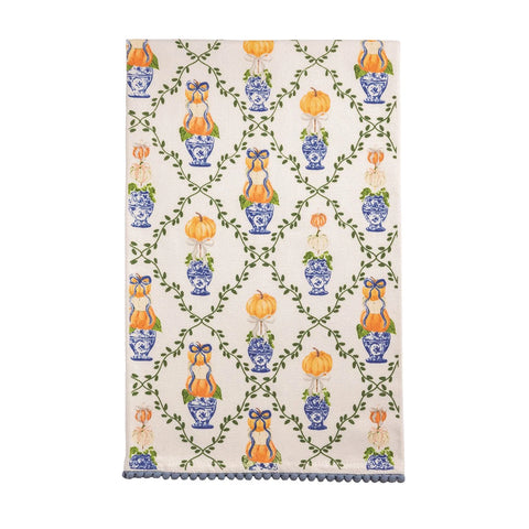 Pumpkin Topiary Print Hand Towel