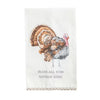 Bless All Who Gather Here Gingham Hem Hand Towel