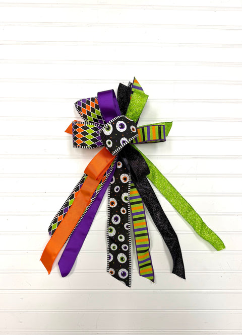 Halloween Bow - Small Streamer