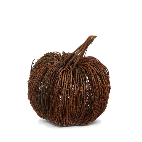 10.5" Vine Pumpkin - Natural