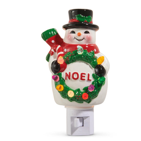 5.75" Vintage Snowman Night Light