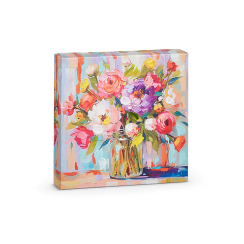 6" Floral Wall Art Canvas