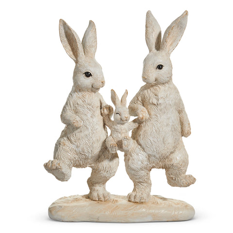 11" Bunny Family - White