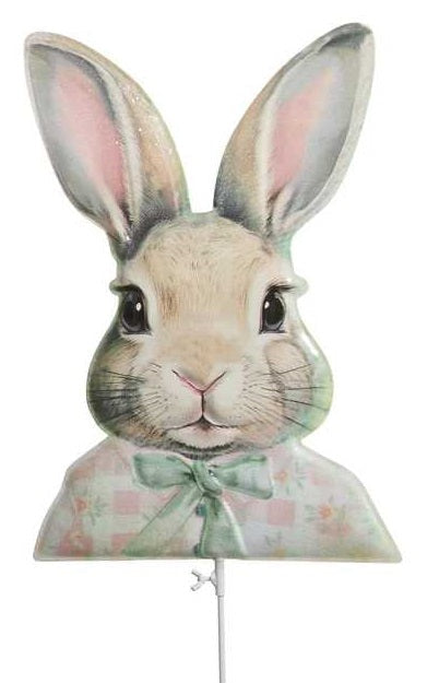 34" Dapper Bunny Garden Stake - GIRL