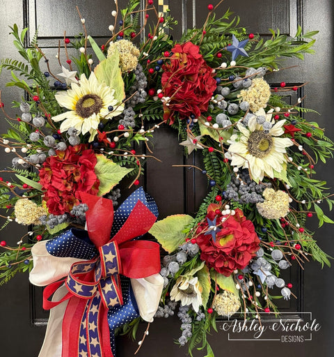 Patriotic Vibes of Summer Wreath