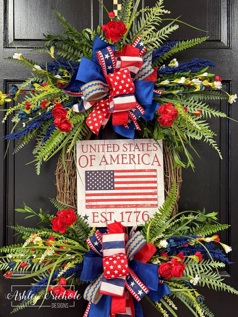 United States of America - Est. 1776 - Wreath