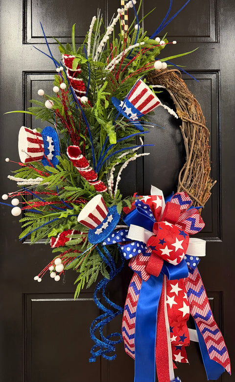 *READY to SHIP* - Uncle Sam’s Celebration Wreath