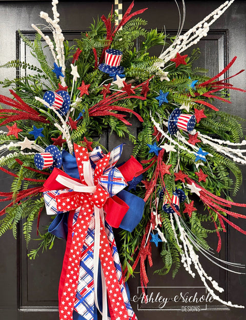 Parade Day Patriotic Wreath
