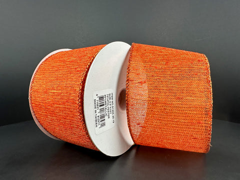 Rust Sheer Shimmer Wired Ribbon - 2.5 x 10yds