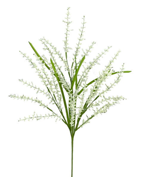 28" Feather Reed Grass Spray - Cream