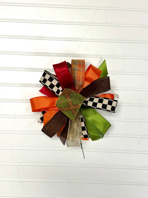 Fall-Bow-Medium Puff - Elegant Fall