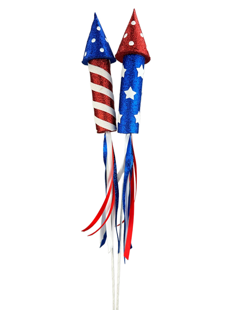 26" Rocket Spray - Patriotic - Choose From 2 Designs