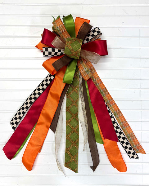 Fall-Bow-Large Streamer - Elegant FALL