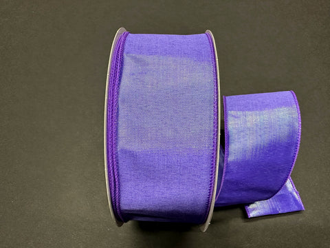 Purple Iridescent Lala Solid Ribbon - 2.5" x 50yds