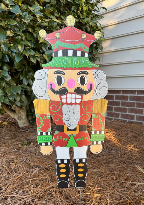 Nutcracker - Christmas Elegance - Corrugated Coroplast Yard Stake