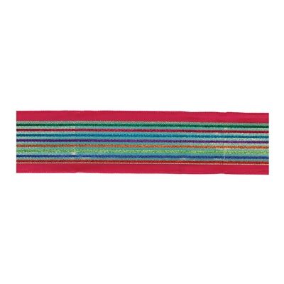 Metallic Holiday Wired Ribbon - 4" x 10yds