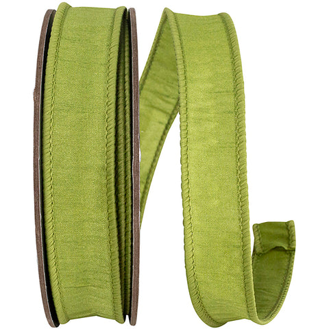 Sage Dupioni Wired Ribbon 7/8" x 10yds