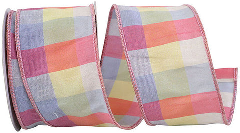 Afternoon Plaid Wired Ribbon - 2.5" x 10yds
