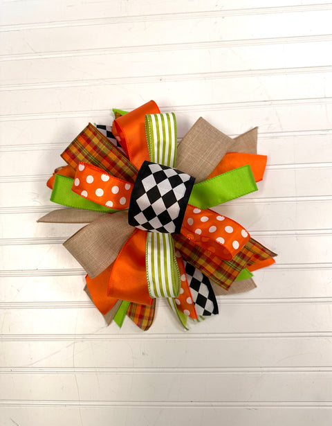 Fall-Bow-Large Puff - FALL Traditional