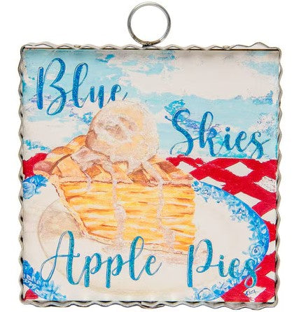 Mini Art "Blue Skies Apple Pie's" Charm Attachment