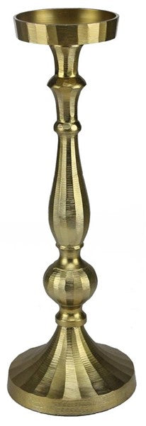 17.25" x 6" Aluminum Candle Holder - Brushed Bronze