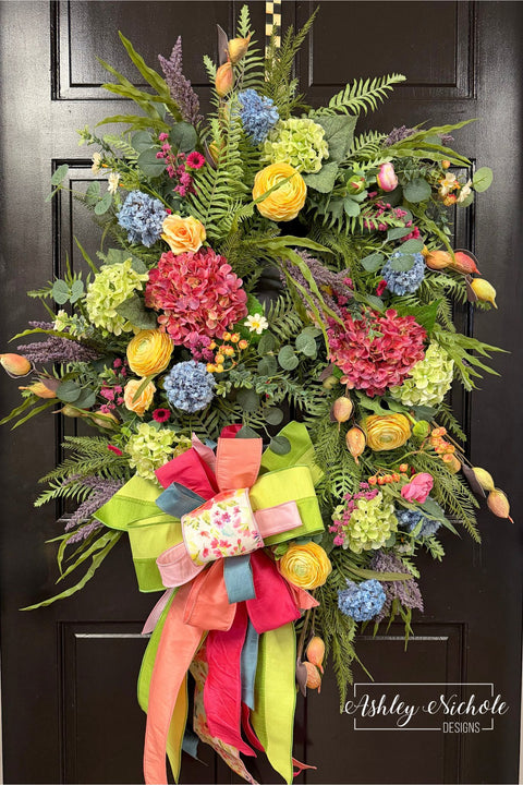 *READY to SHIP* - Alice's Garden Full Floral Wreath