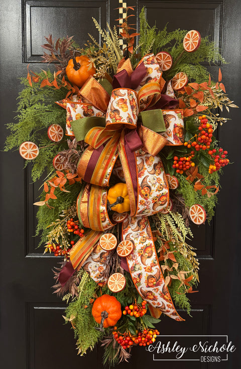 Autumn Market Teardrop Swag