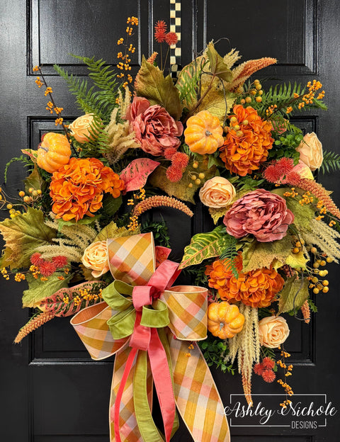 Autumn Orchard Round Wreath