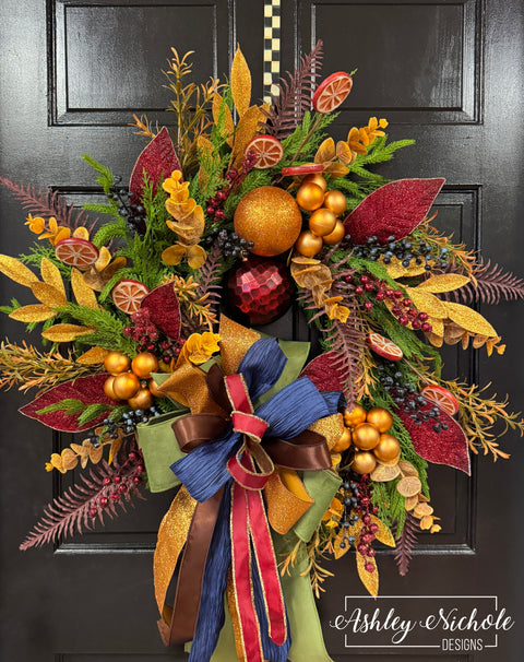 Berries & Copper Fall Wreath