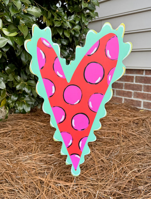 All You Need is Love - Valentine Corrugated Coroplast Yard Stake