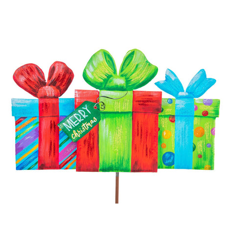 Merry & Bright Mantle Packages - Metal