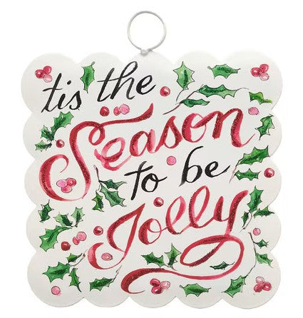 Mini Scallop Art "Tis The Season" Charm Attachment