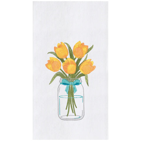 Tulip Mason Jar Kitchen Towel