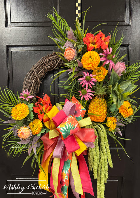 *READY to SHIP* - Carribean Island Sunset Wreath