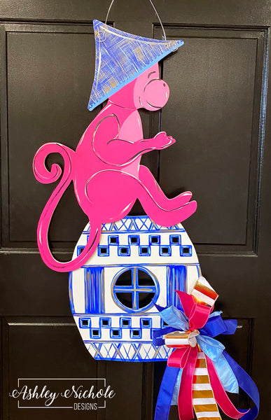 ChinoiserieMonkeyonGardenStool