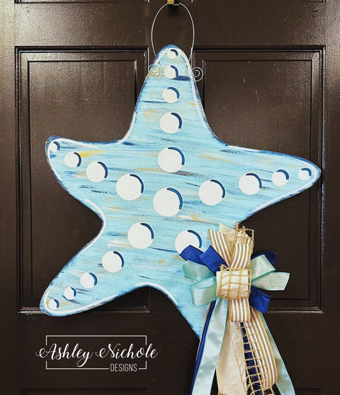 Coastal Starfish - Door Hanger