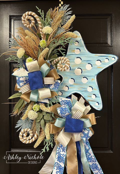 Coastal Starfish Wreath