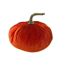 5" x5" x5" Fabulous Fall Velvet Pumpkin - Choose Color