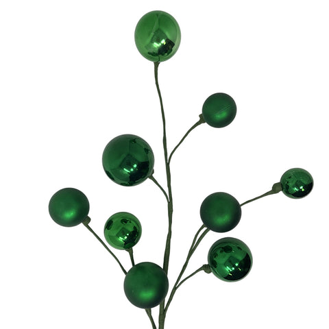31" Shiny & Matte Mixed Ball Spray - Emerald