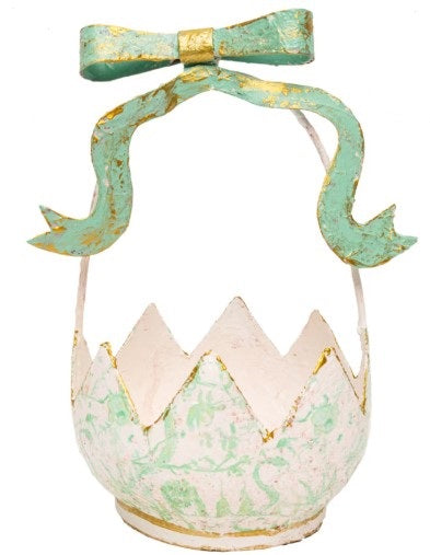 Chinoiserie Easter Basket - Green