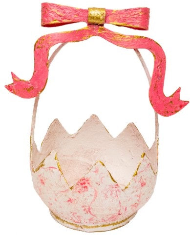 Chinoiserie Easter Basket - Hot Pink
