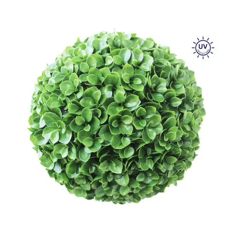 15.5" Artificial Jade Leaf Topiary Ball - UV Protected